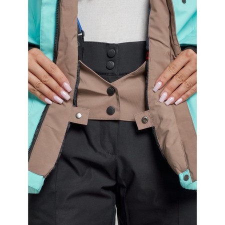 Ski costume female, size 54, turquoise color-9
