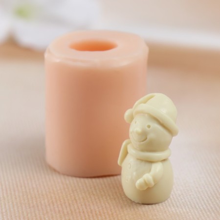 Mold Silicon "Snowman" 2.2x1.7x2.9 cm-2