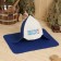 Set for a bath: a hat and a rug "Born to win" blue