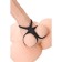 Triple Ring on the A-Toys Kraken penis, silicone, black color, 10 cm