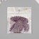 Beads for creativity plastic "Sing-zag" burgundy-silver set 20 GP0.6x0.6 cm