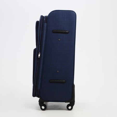 Big suitcase 28 ", lightning department, code castle, 4 wheels, 2 outer pockets, blue color-3