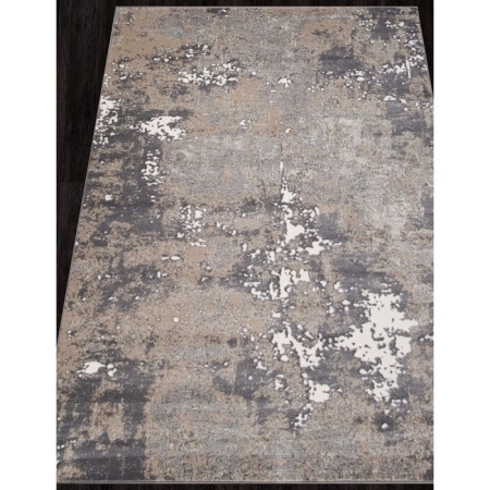 Rectangular carpet Merinos Atlantis, size 160x300 cm, Cream-Gray color