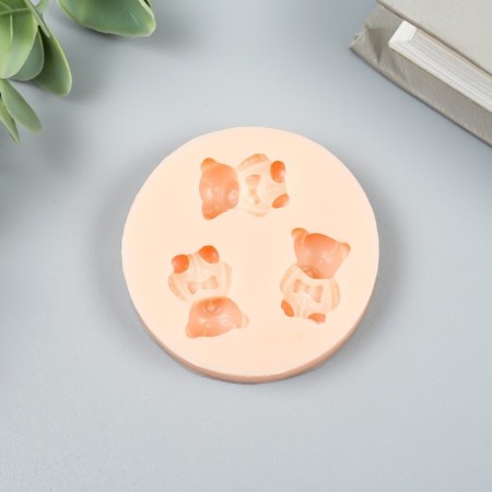 Silicone Mold "Three Bears" 1.7x1.3 cm-1