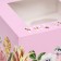 Box for 4 cupcakes with a window, "Present", 16 x 16 x 10 cm