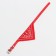 Collar with a scarf 32 x 1 cm, Osh 22-28, red