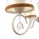 Vilora chandelier 3x40W E14 white 55x55x76 cm Bayerlux