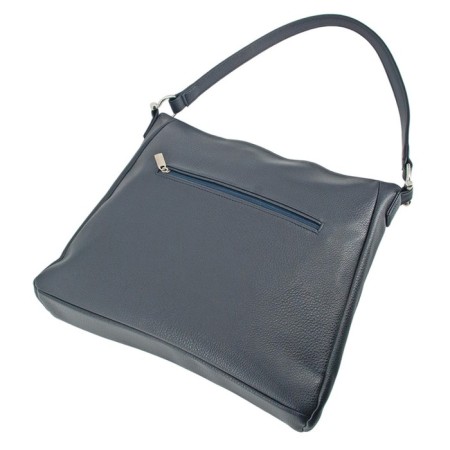Women's bag B2797-03110, dark blue color, artificial leather, 33x8x31 cm-2