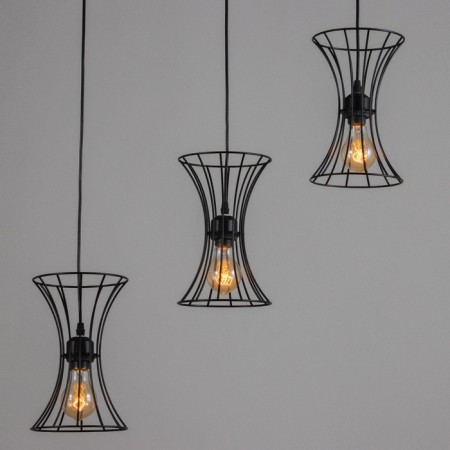 Lamp Bayerlux "Anetta" 3he27 40W black 16x50x23-123cm-2
