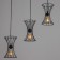 Lamp Bayerlux "Anetta" 3he27 40W black 16x50x23-123cm