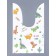 Polyethylene gift package with ears "Dinosaurs", 13 x 23 cm