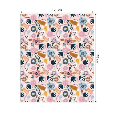 Table tablecloth "Tropical sketches", rectangular, oxford, size 120x145 cm-1