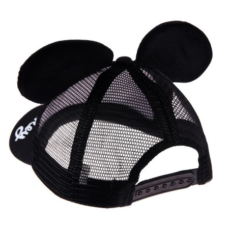 Baby cap with ears, with a grid, size 52-56, Mickey Mouse-1