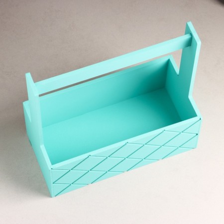 Wooden Kashpo "Hellas Large, Pack", with a pen, 25 × 12.5 × 10 (25) cm Tiffany-2