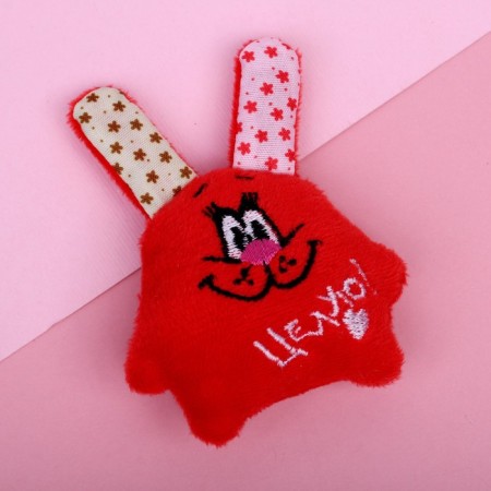 Soft toy-Magnet "Kiss!", Bunny-1