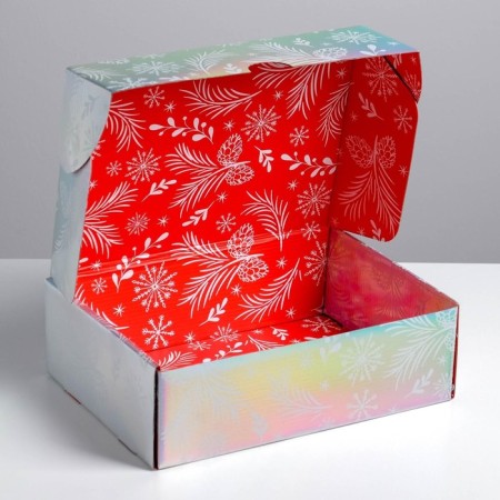 Folding box "Happy New Year", 30.5 x 22 x 9.5 cm, New Year-2