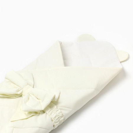 Set for a newborn (blanket, bow), creamy color, height 56-62-1