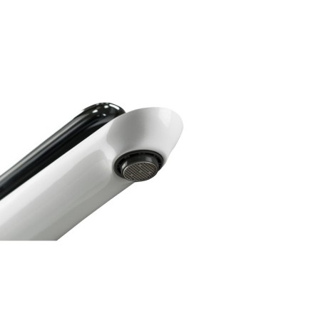 LEMARK MELANGE LM4909CW shell mixer, single -leaf, excess length 129 mm, white-3