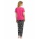 A set of T -shirts and trousers female, size XXS, raspberry color
