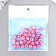 Beads for creativity Plastic "Balls sharing pink" set 20 g d = 1 cm