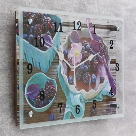 Wall clock, series: kitchen, "blackberry", 25x35 cm-1
