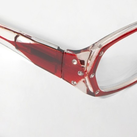 Ready glasses east 8852, burgundy color, bending pipe, -3.5-6