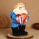 Amulet - brownie "Ivanovich with Bayan", h = 40 cm