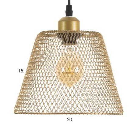 Lamp Bayerlux "Fish" E27 40W gold 20x20x16-116cm-5