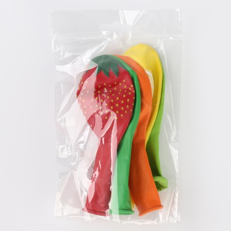 Latex ball 14 "Fruit", pastel, silk, set of 5 pcs.-1