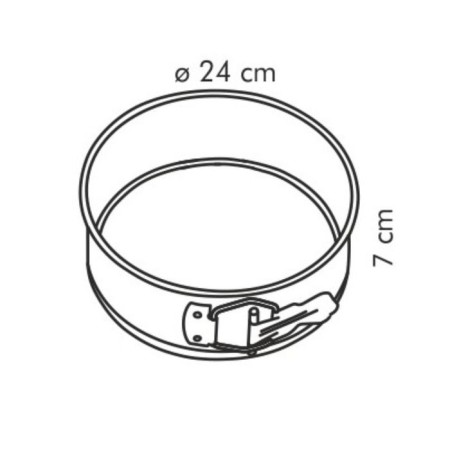 Tescoma Delicia form, for baking cake, detachable, steel with anti -stick coating, D = 24 cm-1
