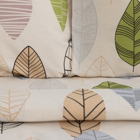 Bed linen "Ethel" 2 joint venture Foliage 175*215 cm, 200*220 cm, 70*70 cm -2 pcs, calico-3
