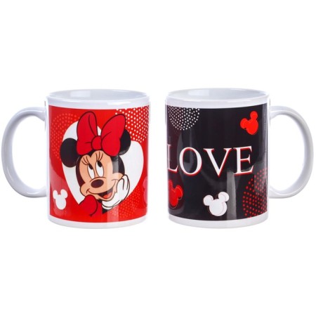 Set of paired mugs, 350 ml "Love", Mickey and Friends-3