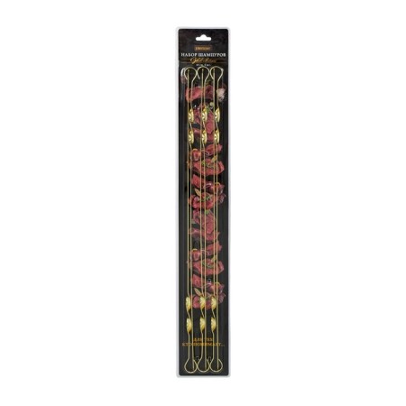 A set of flat skewers Boyscout, 60 cm, 6 pcs in a blister, color gold-2