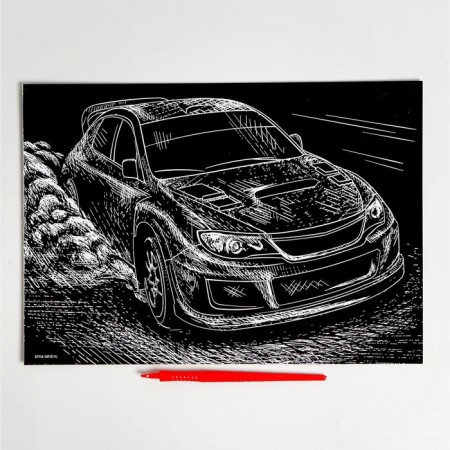 Gravity "Rally" with a metallic effect "Silver" A4-2