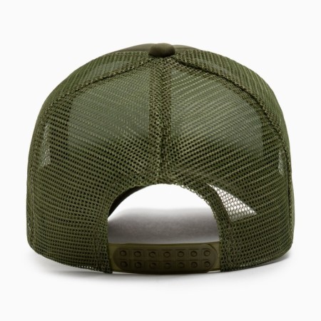 Baseball cap with minaku grid, dark green color, size 56-58-8