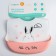 Blory for feeding "Bunny" silicone with pocket, white/pink color