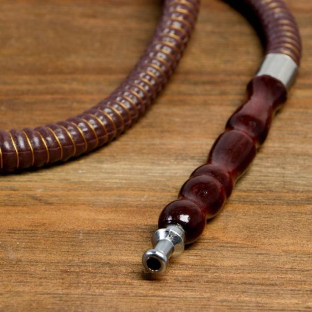 Hookah "metin", 28 cm, 1 pipe, coffee color-3
