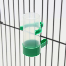 Drinker/bird feeder 3 x 9 cm, 60 ml, green
