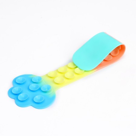 Developing toy "foot" with suction cups, mix