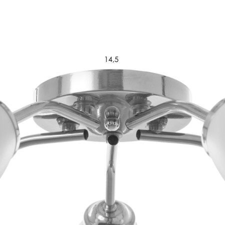 Six 5x15W E27 chandelier 52x52x15cm Bayerlux-4