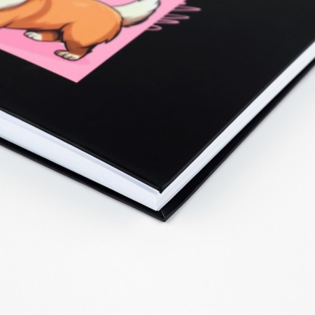 Sketchbook in a solid cover on the crest A5, 80 liters. 100 g/m "Corgi"-2