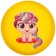 Children's ball zabiaka "Unicorn", D = 22 cm, 60 g, color mix