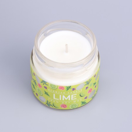 Aromatic candle in the Bank "Mint Lime", owl wax, 80 g-5