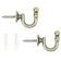 Curtain hook, 2 pcs, color Antik gold