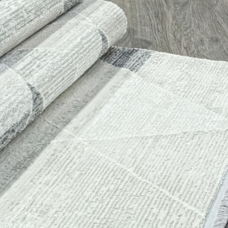 Rectangular carpet Durkar Rubi, size 80x150 cm, color Cream/Grey-2