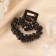 Hair crab "Melanie" Heart, 2.5 cm, black