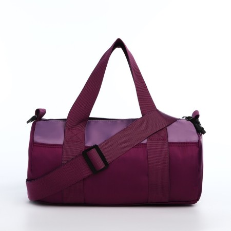 Youth bag with zipper, burgundy color-4