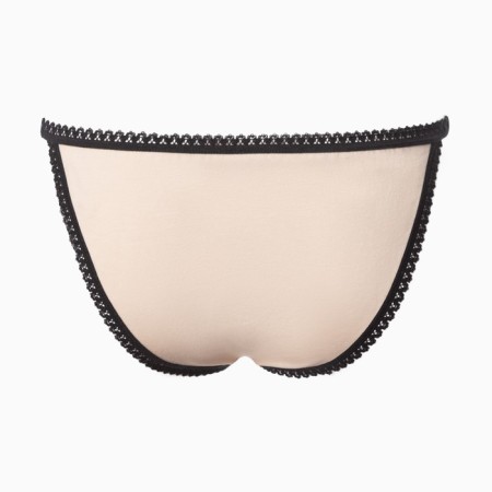 Panties of tanga women, beige color, size 44-7