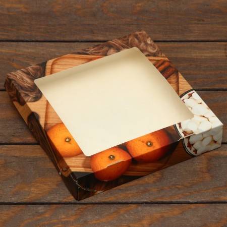 Folding box "New Year's mood", 20 x 20 x 4 cm-1