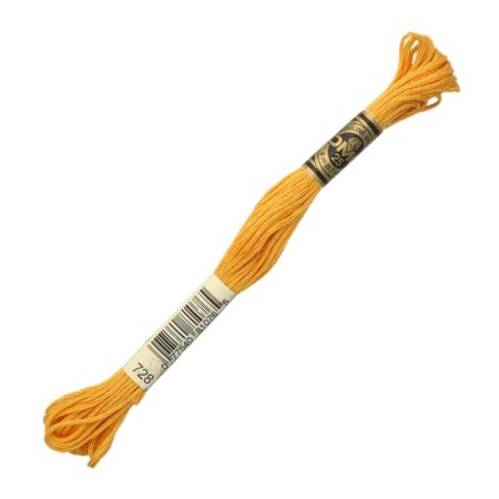 The threads of the DMC 117 (728), 12 pcs. packaged